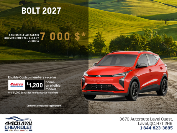 Procurez-vous le Chevrolet Bolt 2027