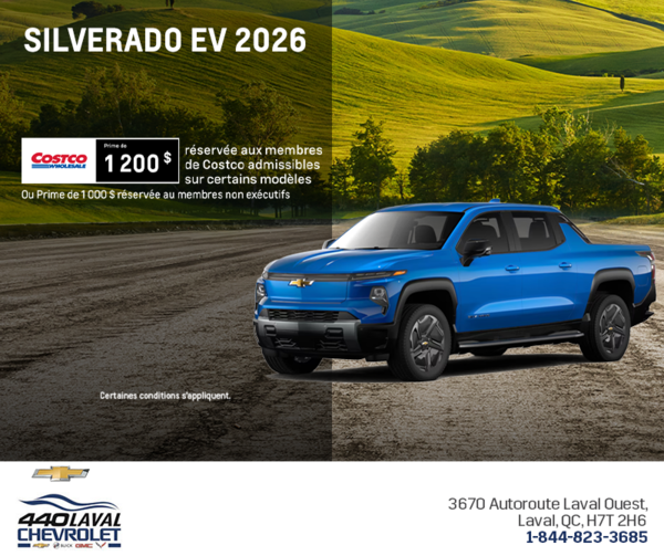 Procurez-vous le Chevrolet Silverado EV 2026