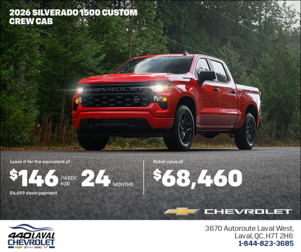 Get the 2026 Chevrolet Silverado 1500 Crew Cab