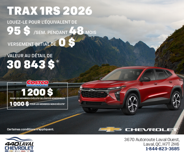 Le Chevrolet Trax 2026