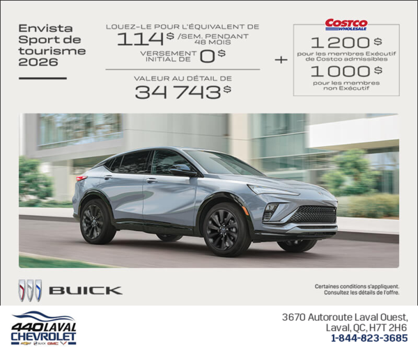 Procurez-vous la Buick Envista 2026