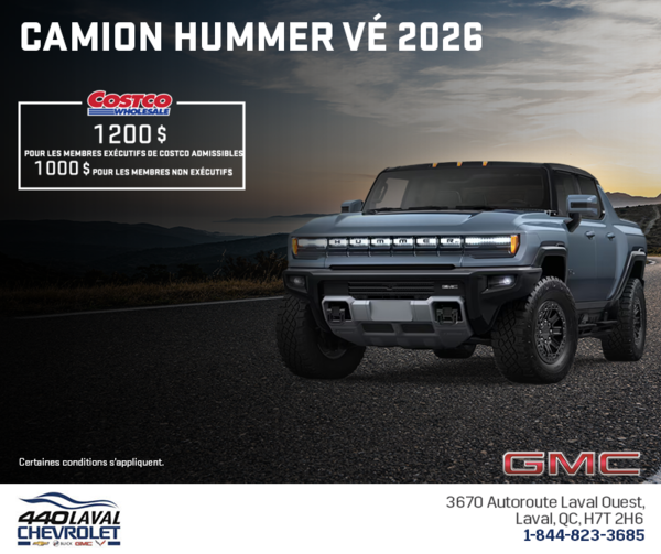 Le GMC Camion Hummer VÉ 2026