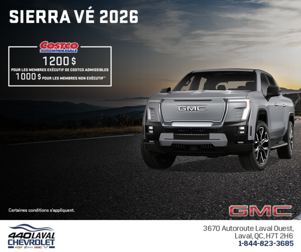 Le GMC Sierra VÉ 2026