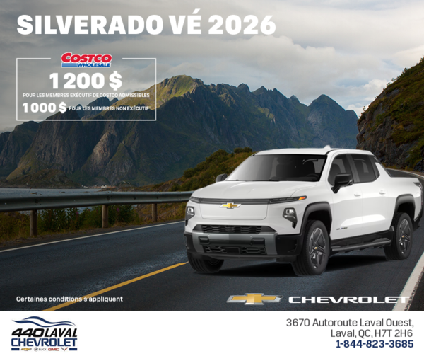 Procurez-vous le Chevrolet Silverado VÉ 2026