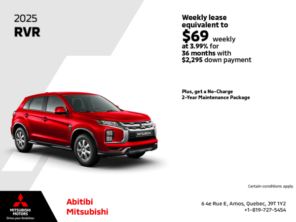 Get the 2025 Mitsubishi RVR