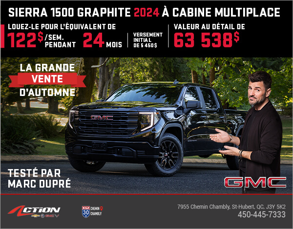 Le GMC Sierra 1500 Graphite 2024