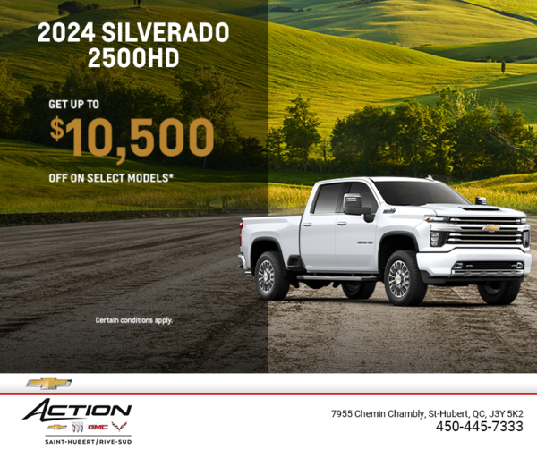 Get the 2024 Chevrolet Silverado 2500HD