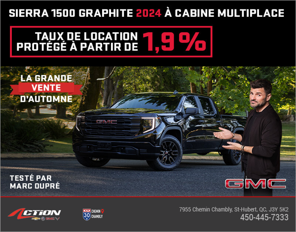 Le GMC Sierra 1500 Graphite 2024