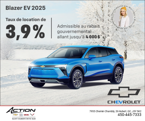 Procurez-vous le Chevrolet Blazer EV 2025