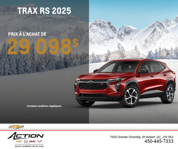 Procurez-vous le Chevrolet Trax 2025