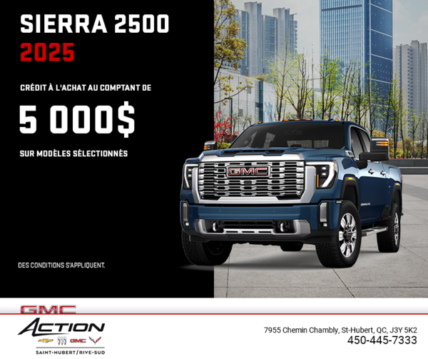 Le GMC Sierra 2500 2025