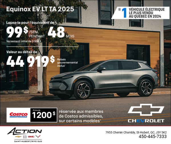 Procurez-vous le Chevrolet Equinox EV 2025