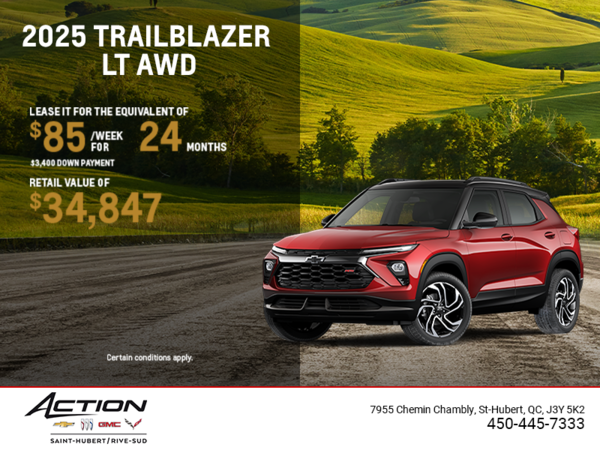 Get the 2025 Chevrolet Trailblazer LT AWD