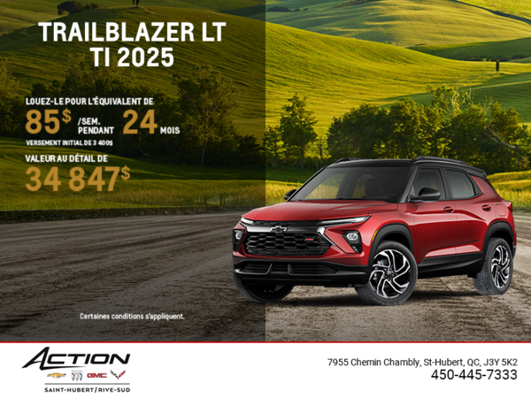 Le Chevrolet Trailblazer LT TI 2025