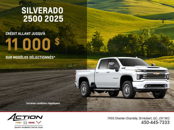 Procurez-vous le Chevrolet Silverado 2500 2025