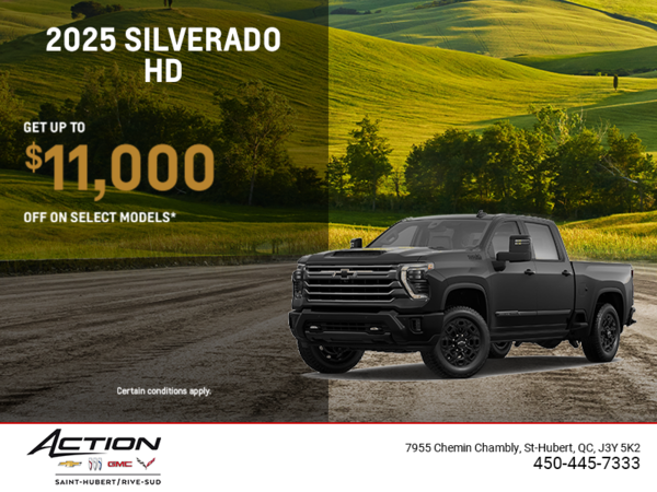 Get the 2025 Chevrolet Silverado HD