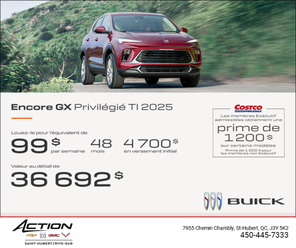 Procurez-vous le Buick Encore GX 2025