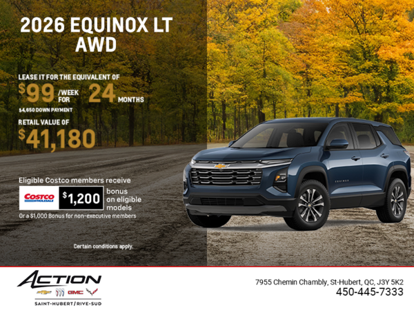 Get the 2026 Chevrolet Equinox LT AWD