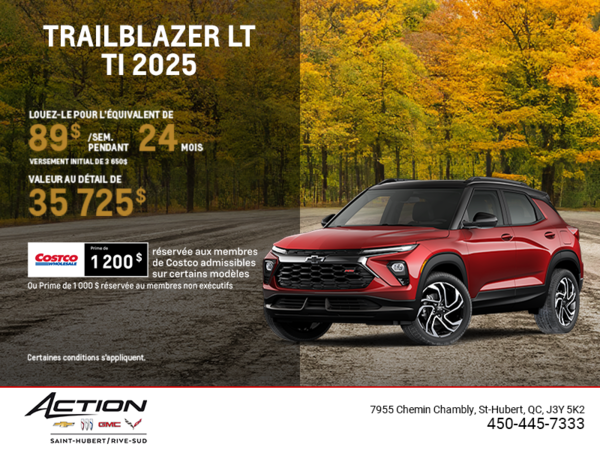 Le Chevrolet Trailblazer LT TI 2026