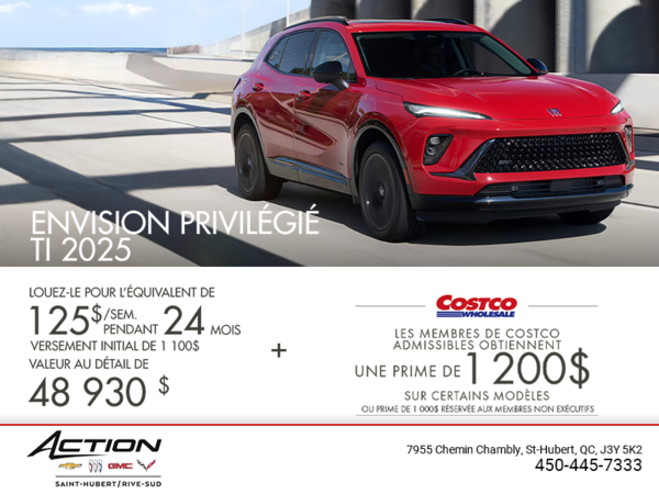 Procurez-vous la Buick Envision Privilégié TI 2025