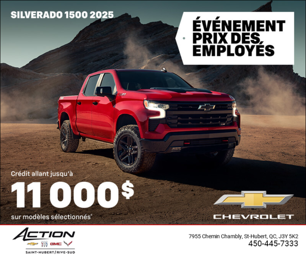 Procurez-vous le Chevrolet Silverado 1500 2025