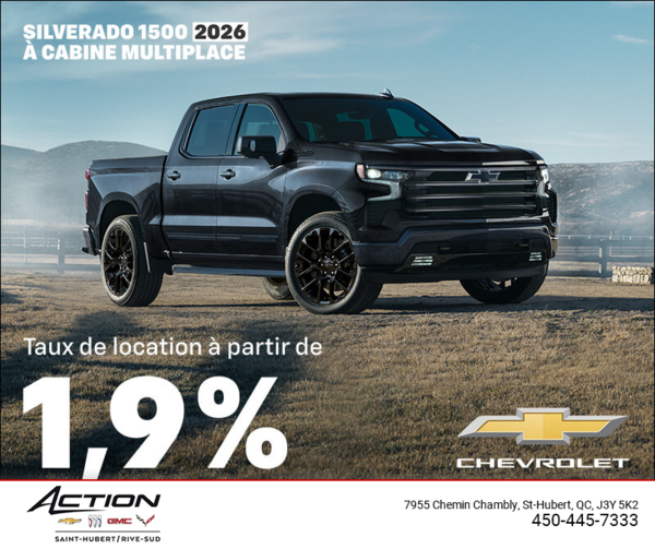Procurez-vous le Chevrolet Silverado 1500 2026