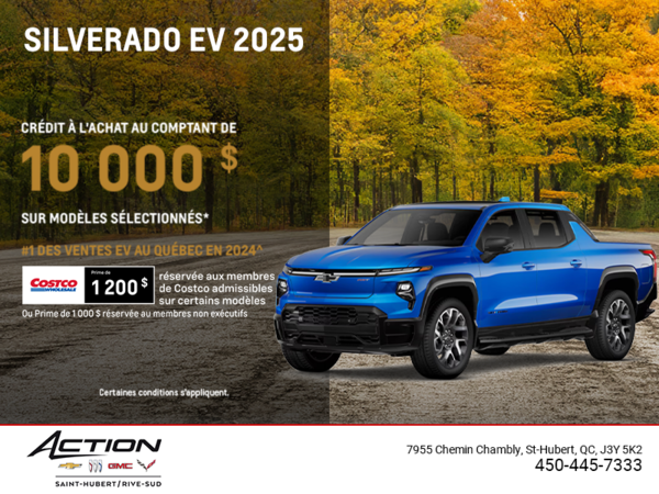 Procurez-vous le Chevrolet Silverado EV 2025