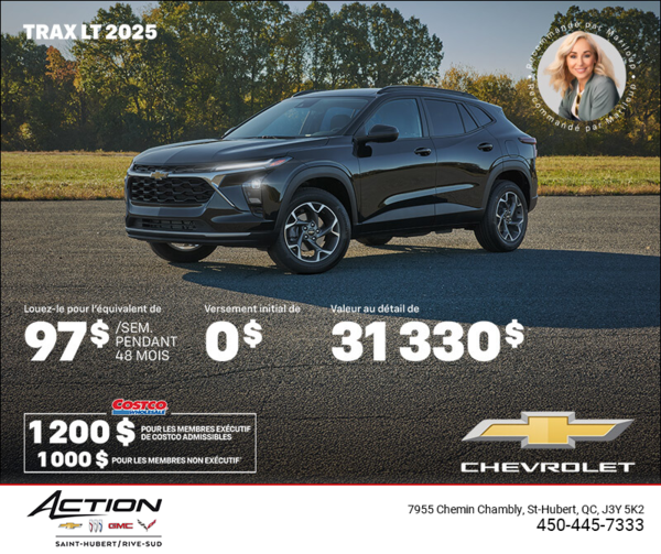 Procurez-vous le Chevrolet Trax LT 2025