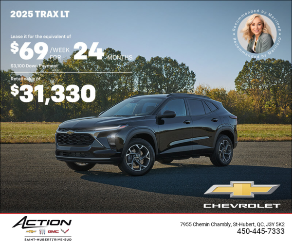 Get the 2025 Chevrolet Trax LT