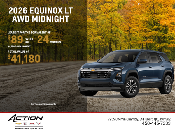 Get the 2026 Chevrolet Equinox LT AWD