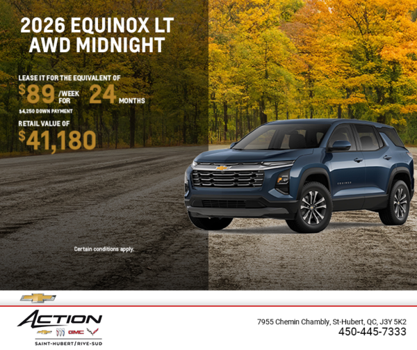 Get the 2026 Chevrolet Equinox LT AWD