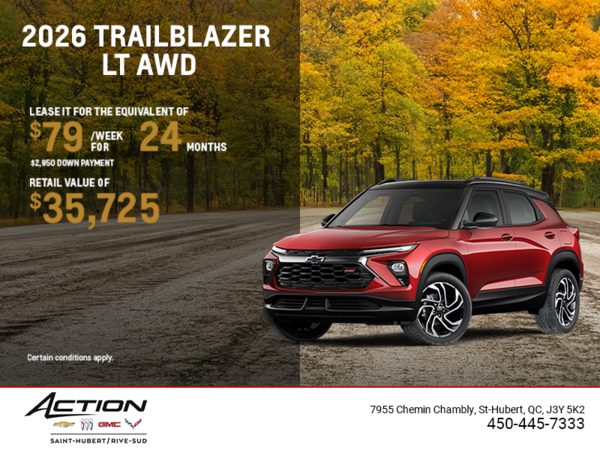 Get the 2026 Chevrolet Trailblazer LT AWD
