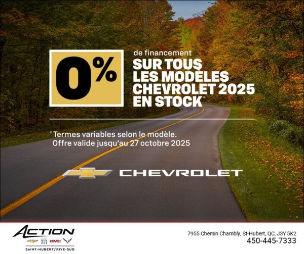 L'événement du mois Chevrolet