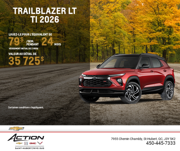 Le Chevrolet Trailblazer LT TI 2026