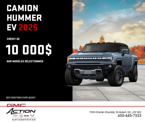 Le GMC Hummer EV VUS 2025