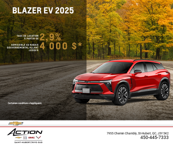 Procurez-vous le Chevrolet Blazer EV 2025
