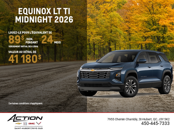 Procurez-vous le Chevrolet Equinox LT TI 2026