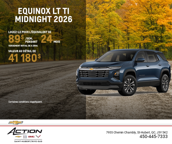 Procurez-vous le Chevrolet Equinox LT TI 2026