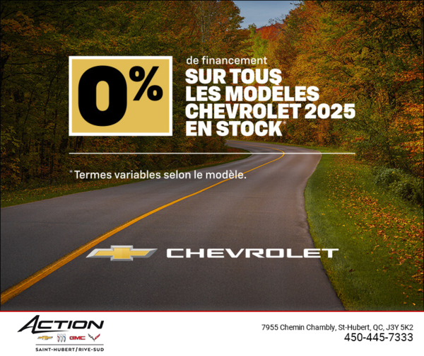 L'événement du mois Chevrolet