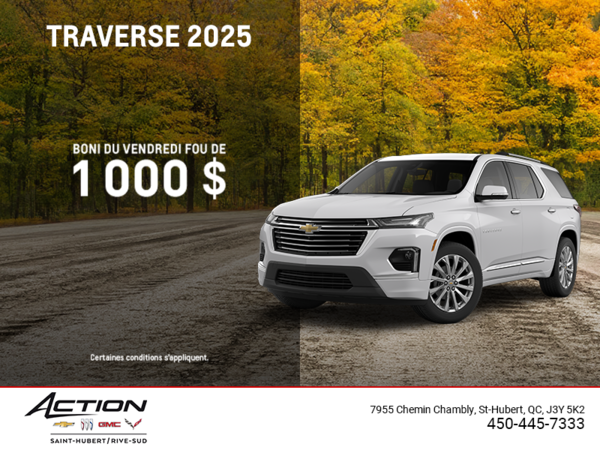 Le Chevrolet Traverse 2025