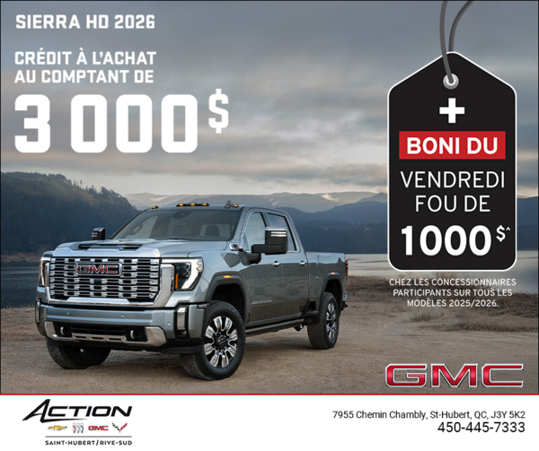 Le GMC Sierra HD 2026