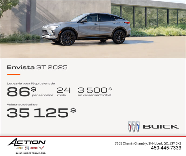 Procurez-vous la Buick Envista 2025