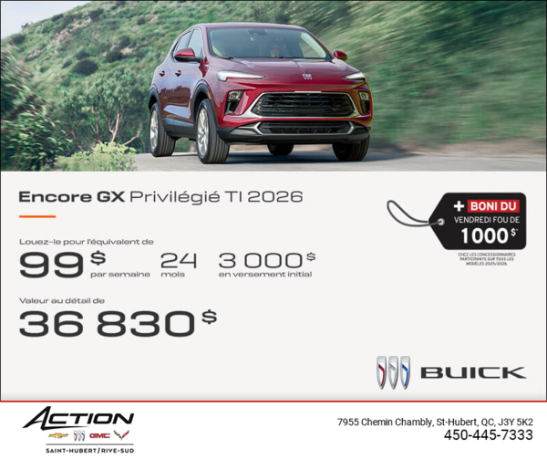 Procurez-vous le Buick Encore GX 2026
