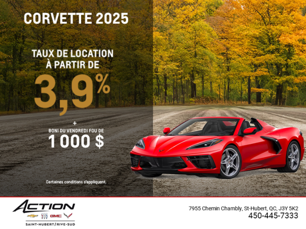 Procurez-vous le Chevrolet Corvette 2025
