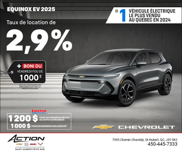 Procurez-vous le Chevrolet Equinox EV 2025