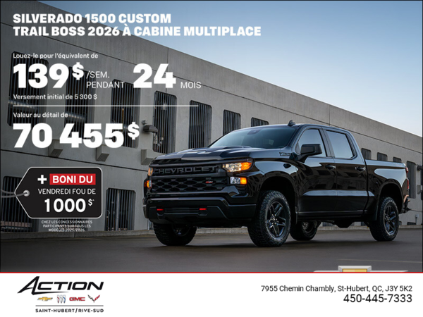 Procurez-vous le Chevrolet Silverado 1500 2026