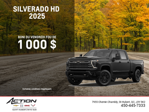 Procurez-vous le Chevrolet Silverado HD 2025