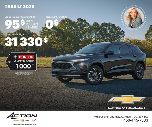 Procurez-vous le Chevrolet Trax LT 2025