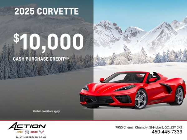 Get the 2025 Chevrolet Corvette