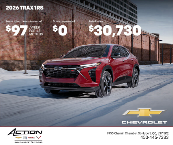 Get the 2026 Chevrolet Trax